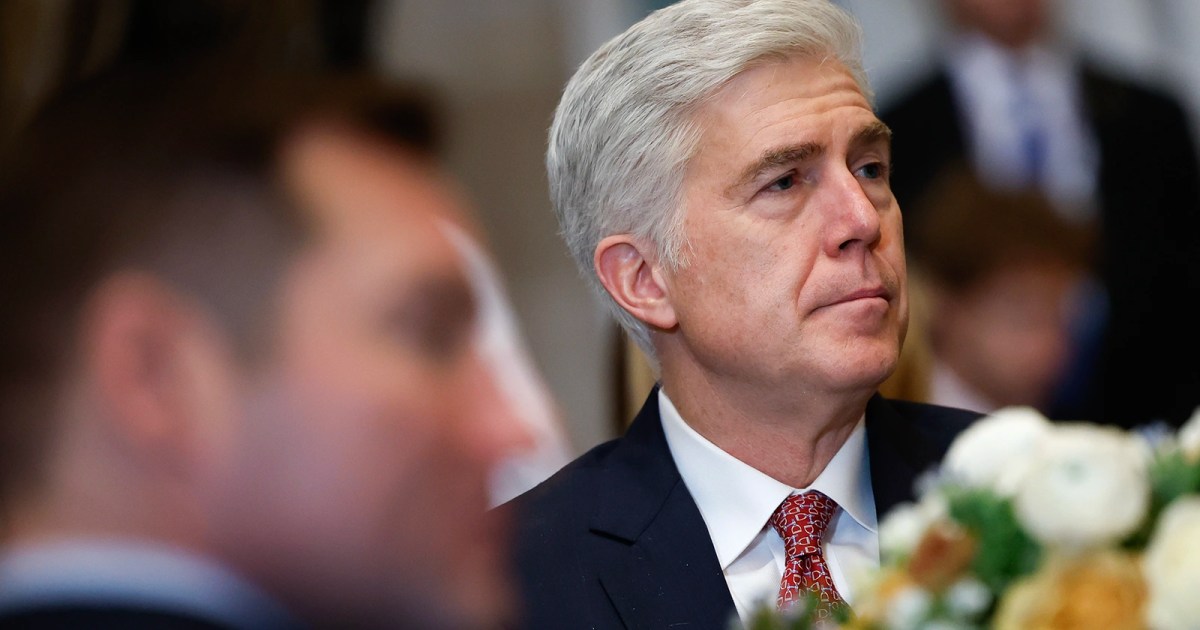 Gorsuch rejects idea that U.S. was founded as a Christian nation