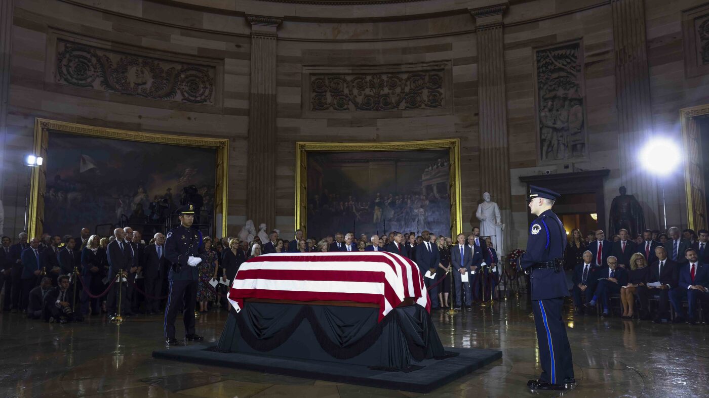 Leaders gather to pay final tributes to Lindsey Graham : NPR
