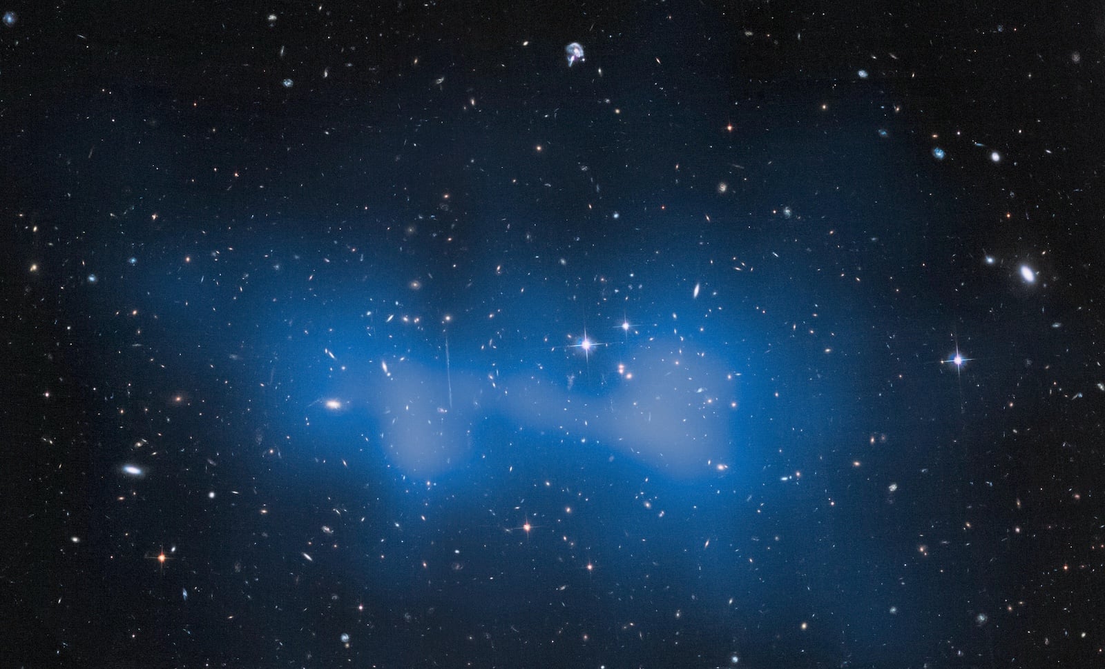 A Distant Supercluster of Galaxies Points To Self-Interacting Dark Matter