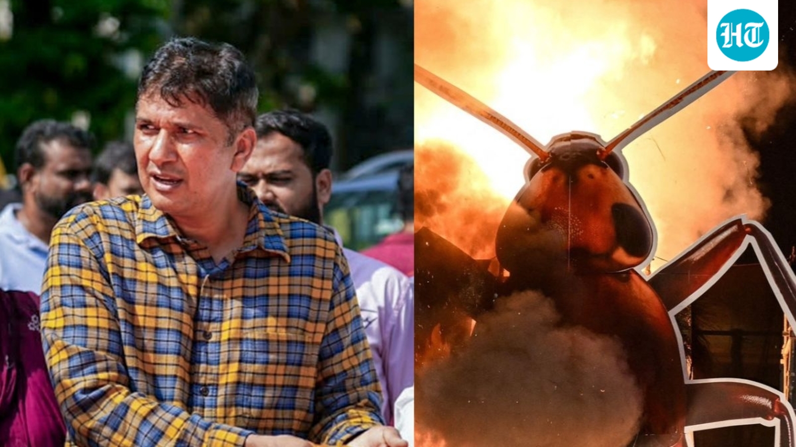 AAP’s Saurabh Bharadwaj files complaint over burning of cockroach effigy on Dussehra; BJP hits back with ‘political termites’ jibe