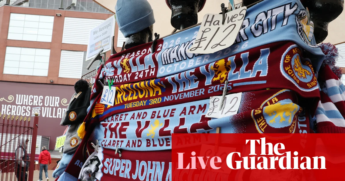 Aston Villa v Manchester City: Premier League