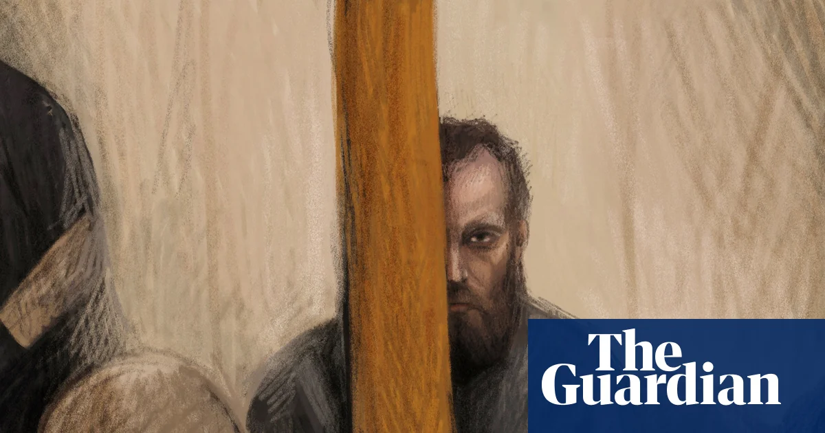 Brendan Nugent stares in silence as a court hears about his alleged attack on Helen Haines