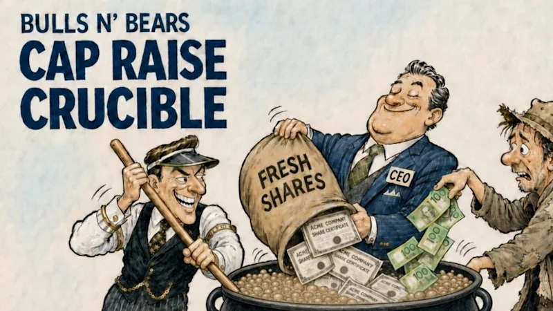 Cap Raise Crucible: Gold books, big fees and bruised punters