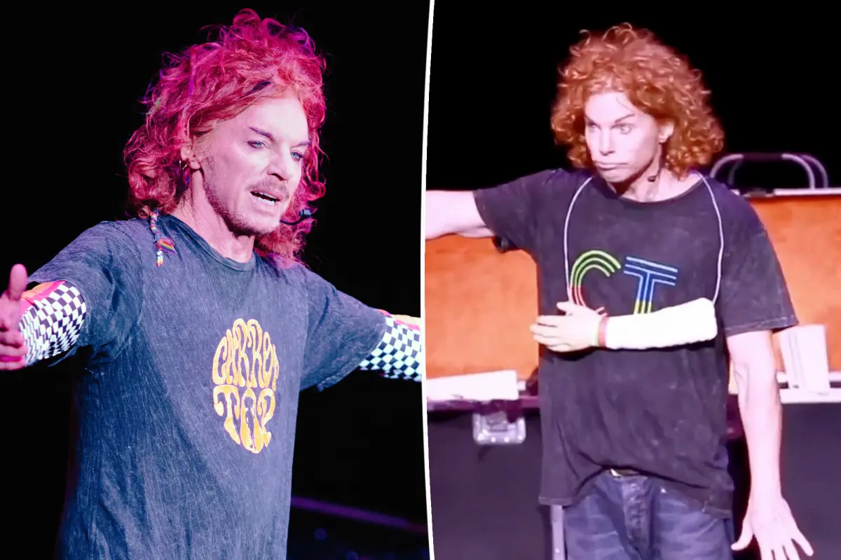 Carrot Top makes first appearance at Las Vegas residency since suicide attempt