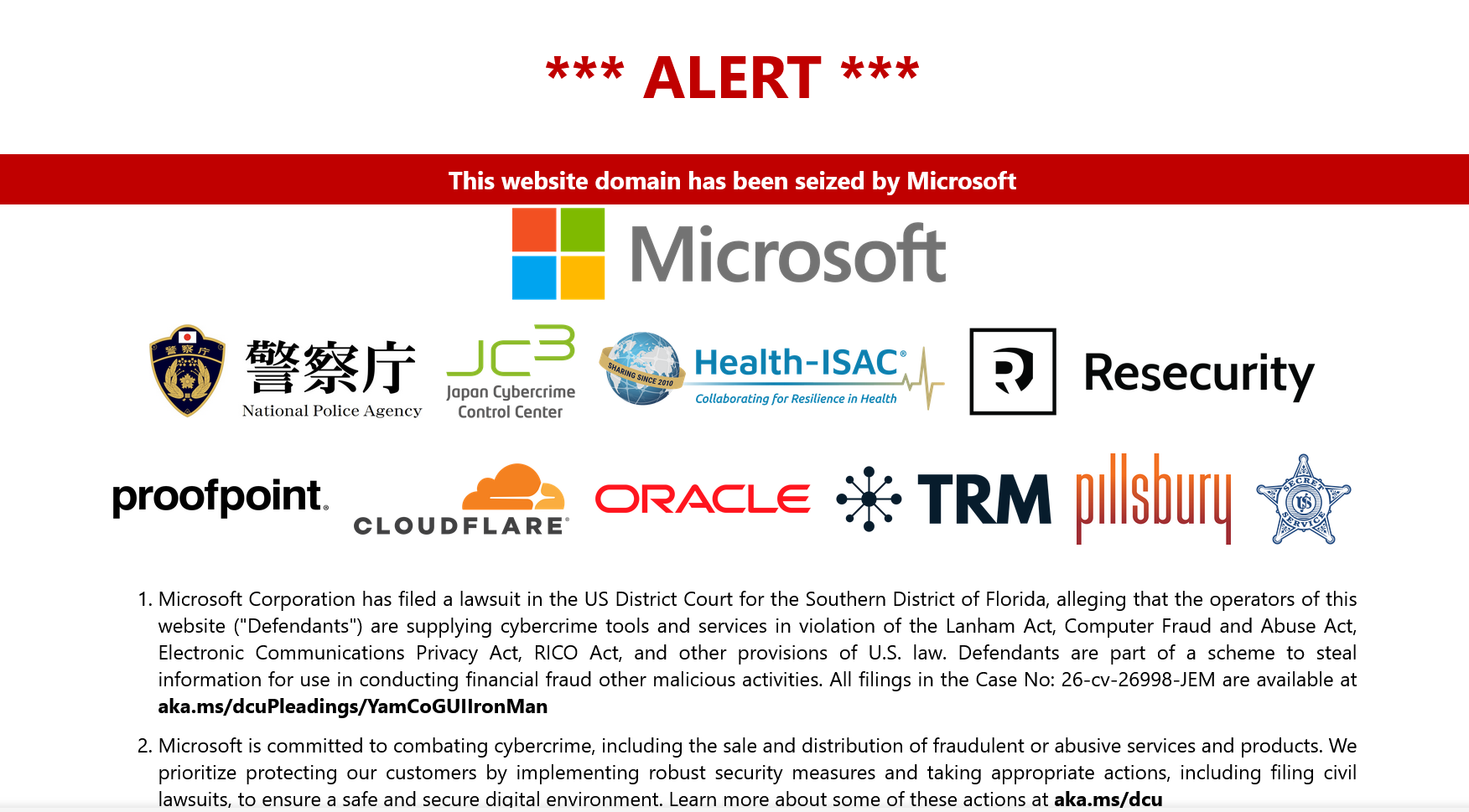 Microsoft Seizes YAM Store and Phishing Kit Domains Linked to 1B Malicious Messages