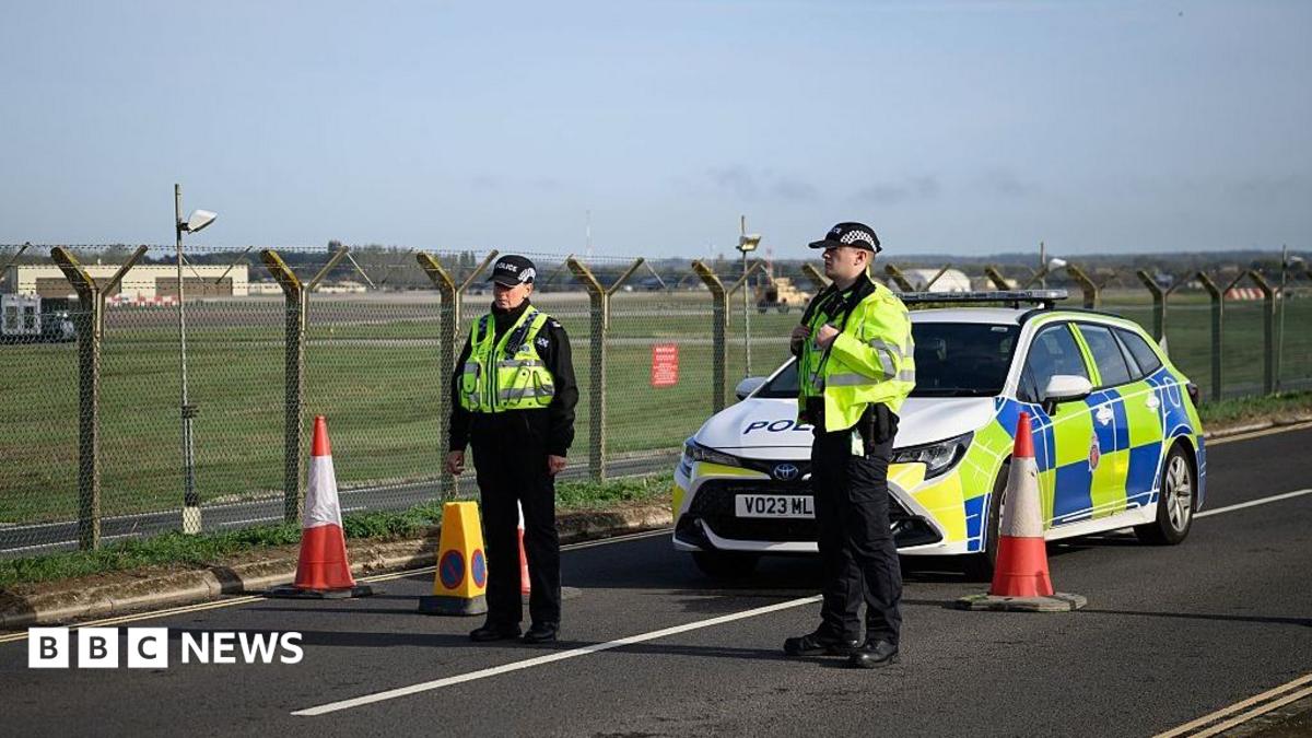 Two re-arrested on suspicion of assisting Iran intelligence after RAF Fairford incident