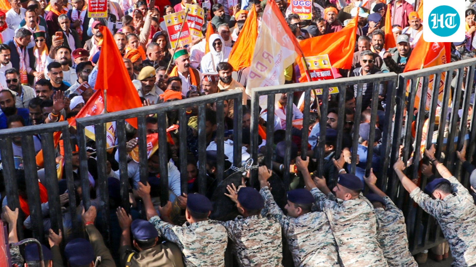 Upper caste activists gherao HP Secretariat; demand UGC notification rollback, Swaran Aayog
