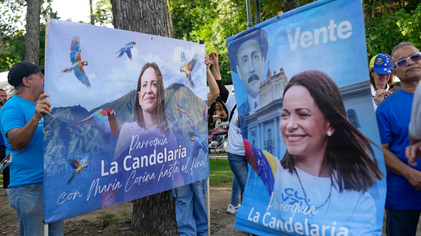 Venezuela’s opposition leader María Corina Machado returns after months in exile