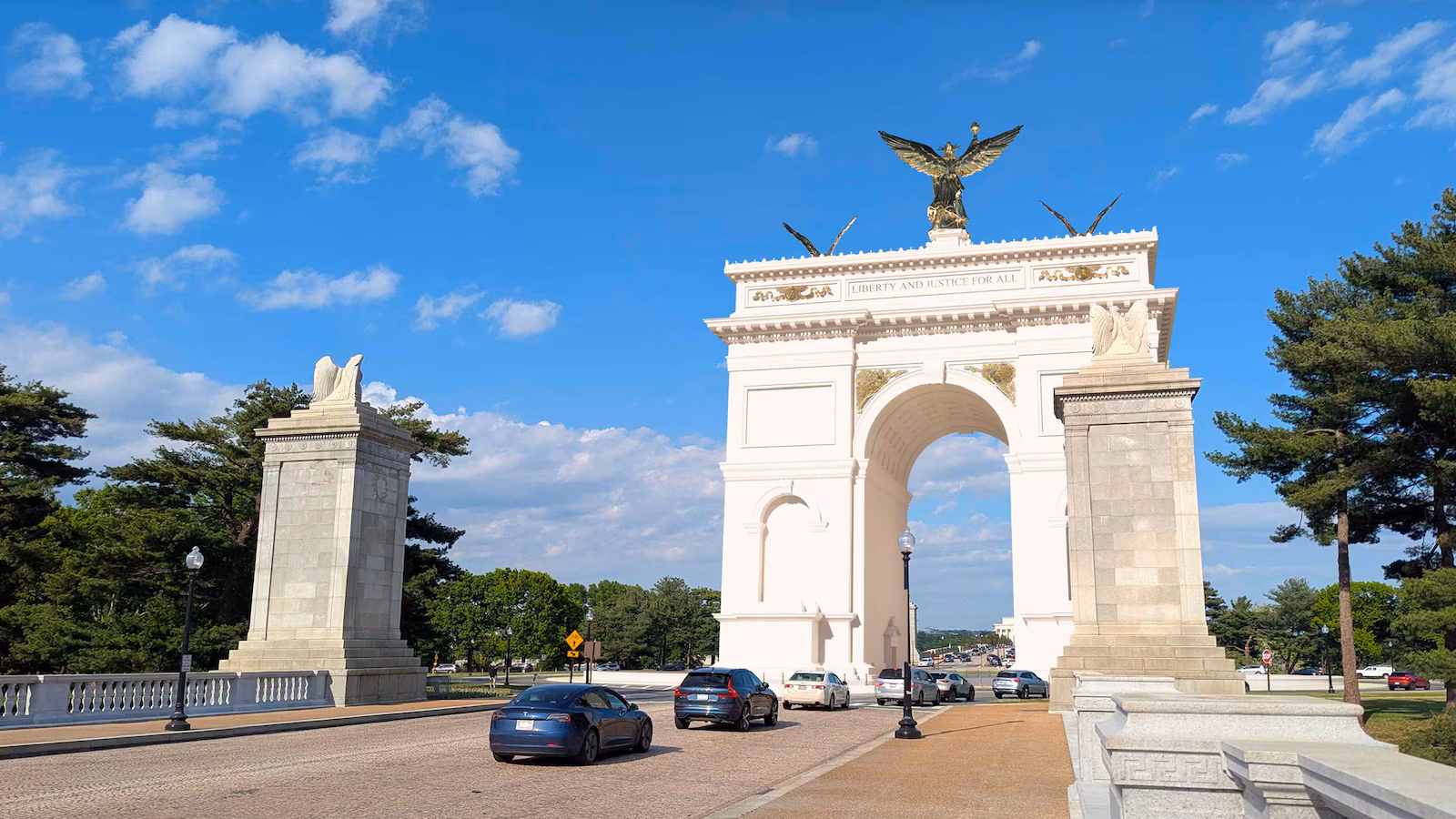 Veterans ask federal judge to block Trump’s arch unless Congress approves it